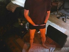 Homemade gay edging video with amateur dude enjoying a slow and intense jerk off session