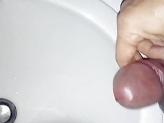 good cumshot with tied up testicles