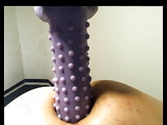 10 inch Hedgehog Dildo in my Ass