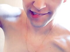 Stripping my whole slim twink body