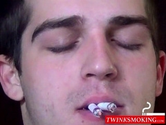 Sensual dick stroking after smoking session fantasy