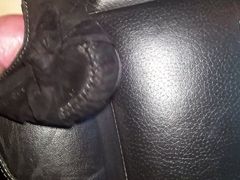 my friend black flats left in her car while its at my shop