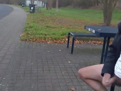 German daddy wanking outdoor 5