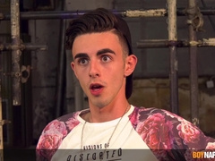 Youngster gets his beefstick deep-throated