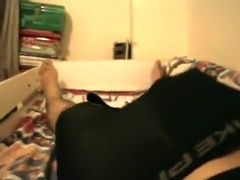 Stroke in Nike Pro Spandex and Nike Basketball reversible vest