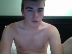 Twink jerks off and eats cum 10