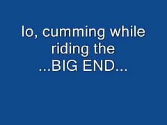 Cumming when riding a giant carrot