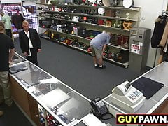 Straight dude blows and gets ass pounded by kinky studs