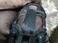 Locked in cobra chastity cage