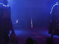 Beautiful men give the crowd some public gay fucking