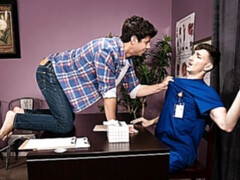 Nurse Kaleb Stryker fucks wheelchair-bound Michael Jackman
