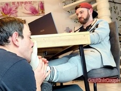 Feet Worship and Blowjob Scene