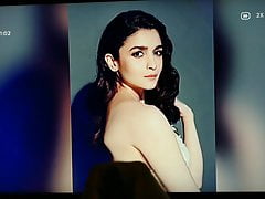 Alia Bhatt Cum and spit tribute