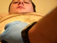 Pre-catheter shave. two