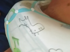 Me in my onsie and very thick diapers. :)