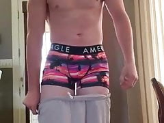 cute aussie gay from Sydney jerking off his huge cock