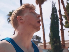 Men - Ginger Hottie Jesse Stone Gets His Mouth Fucked Hard By Malik Delgaty At The Pool