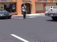 Hunky white guy gets passed around by black bros