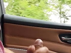 Wank in Car