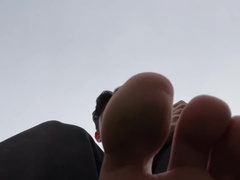 Lick My Toes While I Jerk Off In A Garden