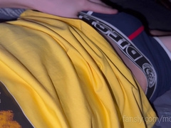 Uber-sexy young man unclothes his clothes and strokes off his good-sized shaft