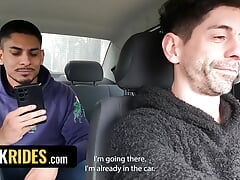 Perv Cab Driver Seduces His Straight Passenger And Teaches Him How To Deepthroat - DickRides