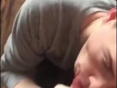 Cumming in the twink's mouth and he swallows it all 6