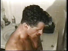 Two horny hunks with amazing bodies fuck in the shower