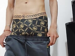 Big thick penis of young man touching each other very excited