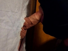 Deep-Throating Humungous Gay-For-Pay Fuckpole At The Gloryhole