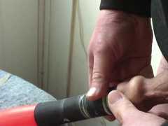Cream Colored Foreskin - With Baseball Bat Then Spoon