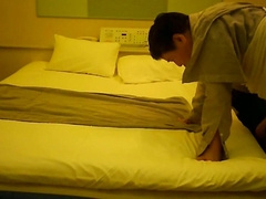 Japan plump bum chum jyukudekasiri has denim taken off by pal in the room and fuckfest