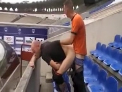 Crazy male in incredible public sex, sports gay sex video