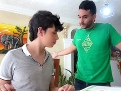 Blow-job, bareback cum, gay porn