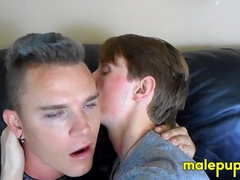 Sexy young Leo loves sharing his tongue with other boys like Jessie Russel