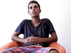 Hairy asshole guy getting screwed by a big toy