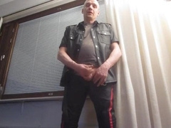 finnish leather gayboy shoots jizz