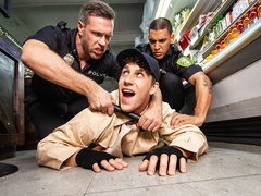 Shoplifter Paul Canon fucked by officer Alex Mecum