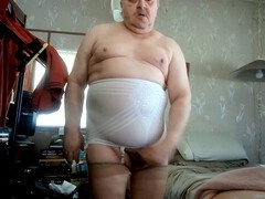 Gay masturbation, small cock, solo