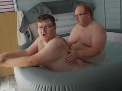 Dad Bangs His Fur covered Grizzly in the Jacuzzi