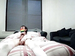 Sammy Andrews wanking in pink briefs