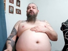 Fat bear, gay gainer belly, gay gainer