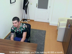 Perfect sensations and cum on chest after this boy sucks cock like a tramp