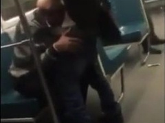 Asian twink get's BJ from older man in a subway 4