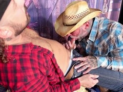Big cock blowjobs, cowboy bareback, cowboy blowjob