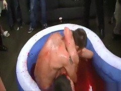 Jello Wrestling, Cock sucking