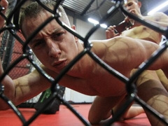 Joe Mentana and Jordan Fox fuck in an octagon