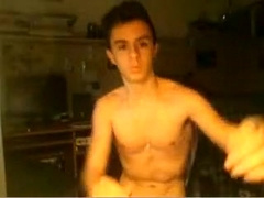 Very Enchanting Straight Italian Boyfrend Cums On Web Camera