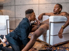 Basketball star Deep Dic fucked by interviewer Adrian Hart