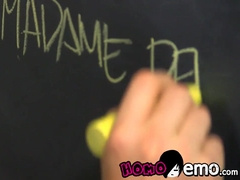 QUEER PUNK - Instructor Tony Hunter ass-fuck plows lad college girl Aiden Summers